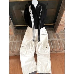 White Burton Ski Pants